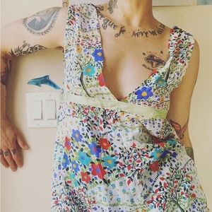 handmade floral babydoll set🪷